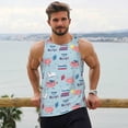 thumbnail image 6 of Logiee Brain Training Print Men's Workout Tank Top,Quick Dry Workout Tank Top,Gym Muscle Tee,Fitness Bodybuilding Sleeveless T Shirt-XX-Large, 6 of 7