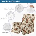 thumbnail image 5 of HELLHERO Highland Cow Print Lazy Boy Chair Covers Slipcover Holly Berry Print Recliner Slip Covers for Lazyboy Recliners, Home Decor for Christmas, 5 of 8