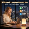 thumbnail image 5 of DAYBETTER Night Light,Dimmable Lamp,10 Brightness and 13 RGBW Colors,Touch and Remote Control,Portable Table Bedside Lamp,Rechargeable LED Lamp for Baby Nursery Bathroom/Living Room/Nightstand/Bedroo, 5 of 7