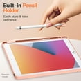 thumbnail image 4 of JETech Detachable Case for iPad 9/8/7 (10.2-Inch, 2021/2020/2019 Model, 9th/8th/7th Generation) with Pencil Holder, Removable Magnetic Cover Trifold Stand Clear Back, Auto Wake/Sleep (Rose Gold), 4 of 6
