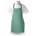 thumbnail image 3 of Green Apron Vintage Style Victorian Garden Pattern Antique Design Old Fashion Ornaments, Unisex Kitchen Bib Apron with Adjustable Neck for Cooking Baking Gardening, Turquoise Seafoam, by Ambesonne, 3 of 3