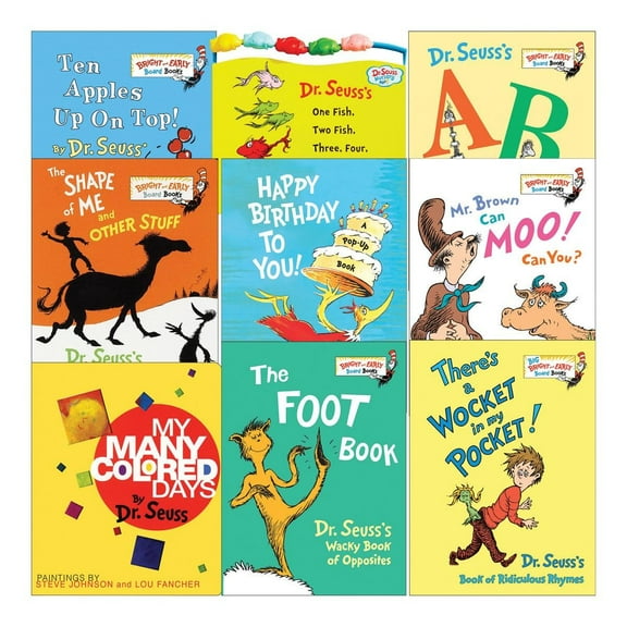Kaplan Early Learning Company Dr. Seuss Board Books - Set of 9