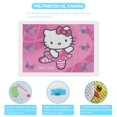 thumbnail image 3 of Diamond Art Kits for Adults Hello Kitty Diamond Art Gem Art Painting Full Drill Round Art Gem Painting Kit for Home Wall Decor Gifts 8"x12", 3 of 6