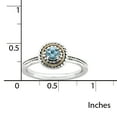 thumbnail image 5 of Sterling Silver & 14k Sterling Silver Blue Topaz Ring, 5 of 9
