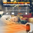 thumbnail image 6 of Space Heater,1200W Electric Heater for Indoor,Two-Speed Small Portable Heaters for Office Garage Home Use,Plug in Fast Quiet Heating Heaters with Adjustable,Overheating Protection,Dumping Shutdown, 6 of 10