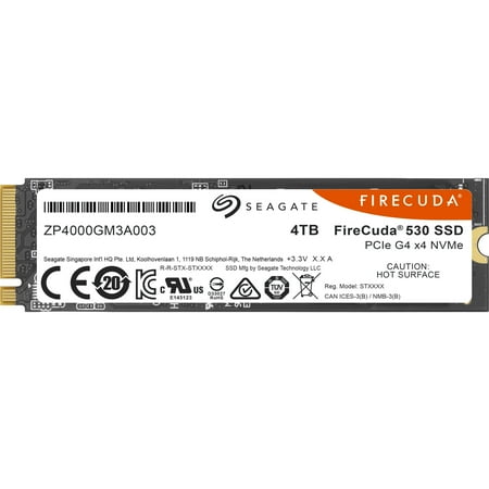 Seagate - FireCuda 530 4TB Internal NVMe SSD PCIe Gen 4 x4