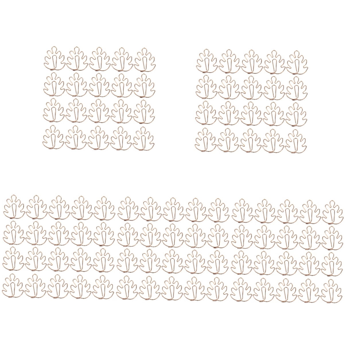 5 PCS Jumbo Paper Clips Bulk Packing Turtle Leaf Paperclip Student
