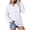 White, variant on larppty Women Casual Long Sleeve V Neck Sweatshirts Cute Loose Fit Lightweight Pullover Tops Fall Clothing (Orange, XXL)
