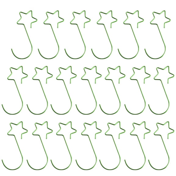 20Pcs Star-Shaped Metal Hook Xmas Tree Hooks Hanger Hooks Home Party Supplies Christmas Ornaments Party Supplies Hooks Diy