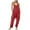Red, variant on Plus Size Women's Casual Jumpsuit with Pockets Sleeveless Baggy Overall for Comfortable Everyday Wear Stylish Playsuit Pants
