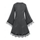 thumbnail image 3 of Vestido para Dormir Panel Encaje Manga Campana Tamaño Plus Rosegal Pijamas y Batas Tallas Grandes, 3 of 5