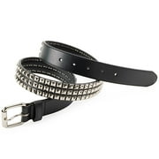 3-Row Pyramid Stud Belt