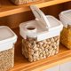 thumbnail image 5 of MGEZCOO - Juego de recipientes herméticos para almacenar alimentos: botes de plástico sin BPA con tapa, 4 piezas para organizar y almacenar alimentos en la despensa, ideales para cereales,, 5 of 6