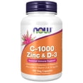 thumbnail image 1 of Cápsulas vegetarianas Supplement NOW C-1000 de zinc y D-3-100, 1 of 1