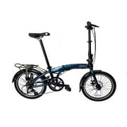 Wonder - SOLOROCK 20" 8 Speed Aluminum Folding Bike, Disc Brake - Blue