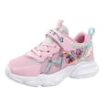 thumbnail image 3 of Djtdsds Toddler Girls Mesh Walking Shoes Lightweight Breathable Casual Sneakers with Cute Character Design Size:9.5-10 Years, 3 of 9