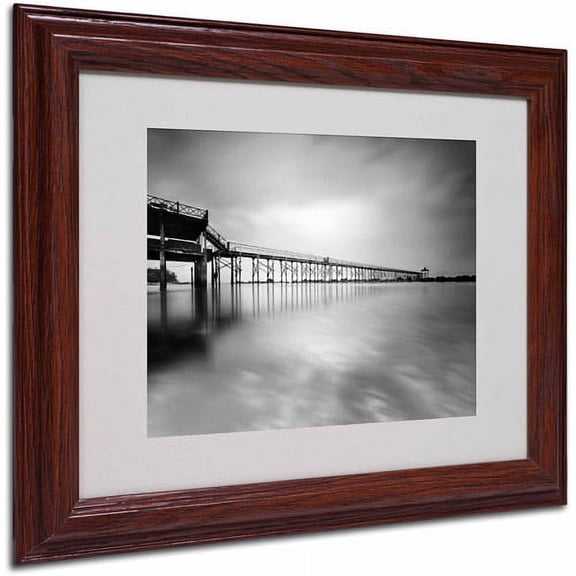 Matted art under acrylic in a wood frame