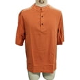 thumbnail image 5 of Yutgune Men's Cotton Henley Shirt Short Sleeve 3 Button Casual Summer T-Shirt, 5 of 6