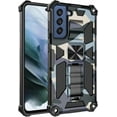 thumbnail image 2 of case for Samsung Galaxy S21 FE Man Case,Camouflage Sturdy Phone Case with Heavy Duty Shockpro of Military Grade Anti-Fall Protection and Built-in Magnetic Cover for Samsung Galaxy S21 FE MC Light Blue, 2 of 14