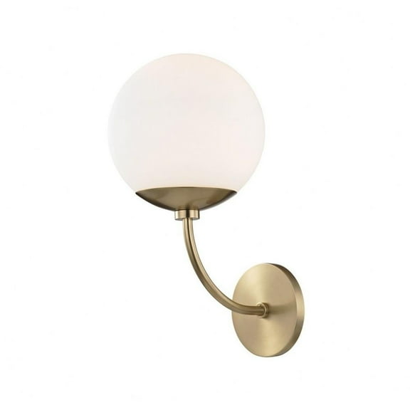 -One Light Wall Sconce in Style-7.5 inches Wide By 14.75 inches High-Aged Brass Finish Bailey Street Home 735-Bel-2693097