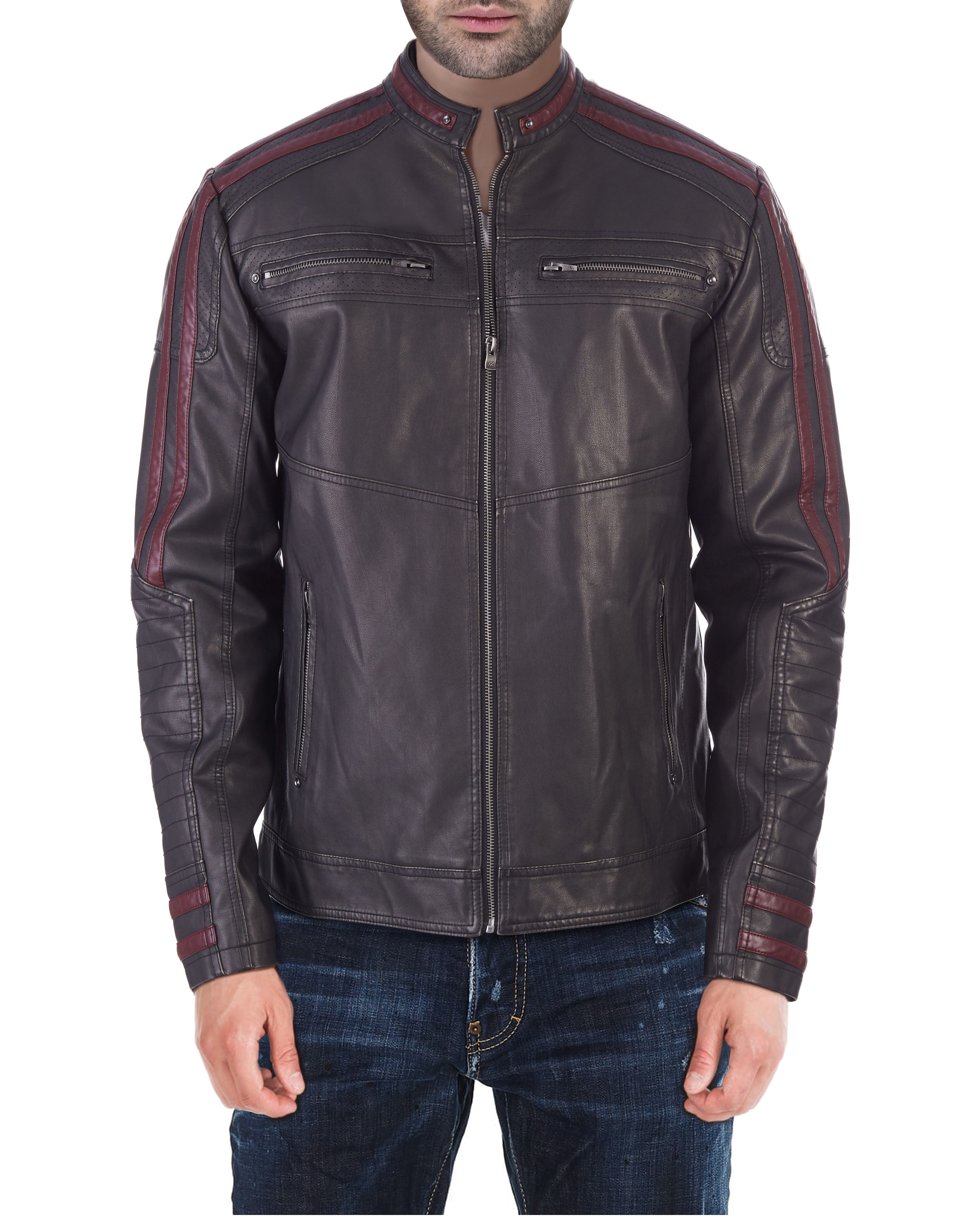 x ray jeans faux leather jacket