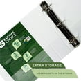 thumbnail image 4 of Anillo en D duradero View Binder Samsill de 2 pulgadas a base de plantas, blanco, 4 of 6