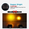 thumbnail image 4 of NPAUTO 5 luces LED de cabina de color ámbar ahumado de repuesto para Dodge Ram 1500 2500 3500 4500 5500 luces de techo con arnés de cableado, 4 of 5