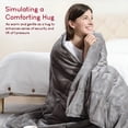 thumbnail image 5 of Insugar 15 lbs 60x80 inches Sherpa Fleece Soft Cozy Heavy Weighted Blanket for Adult,Grey White, 5 of 10