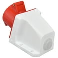 thumbnail image 3 of PC Brass Red Industrial Outlet, IP44 Waterproof Socket for Electric Power, 220-380V, 240-415V, 3 of 7