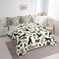 thumbnail image 3 of Feelyou Rustic Dog Duck Bedding Comforter Set 7pcs, Green Camouflage Queen Bedding Sets, 3 of 8