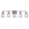 thumbnail image 4 of 53605-BNK Craftmade Lighting Foxwood 5 Light Transitional Bath Vanity Approved for Damp Locations - 36.88 inches wide by 9.5 inches high-Brushed, 4 of 5