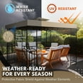 thumbnail image 3 of Gazebo Cover Replacement Canopy Top 10x10 Ft (3m x 3m) - Double Tier Top Canopy Cover Replacement with UV30+, Dirt, Water Resistant for Outdoor, Sunshade, Garden, Patio, Pavilion (Beige), 3 of 8