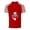 Rouge, variante sur Polo pour Homme Adulte à Manches Courtes, T-Shirt à Boutons, Basique, Or, Vêtements pour Hommes