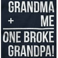 thumbnail image 2 of Grandma Plus Me Is One Broke Grandpa Toddler Boy Girl T Shirt Infant Toddler Brisco Brands 3T, 2 of 6