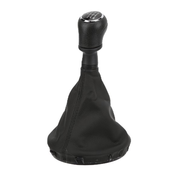 Car GearKnob Cover - Black PU Leather Replacement for Transport MultivanT5 T6 2003-2011