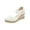 White, variant on Lovskoo 2024 Womens Espadrilles Wedge Sandals Platform Round Toe Closed Toe Ankle Strap Lace Up Summer Shoes Black