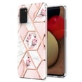 thumbnail image 1 of TOPSHE Case for Samsung Galaxy A02S, Slim Lightweight Shockproof Soft TPU Bumper Back Phone Case Protective Cover for Samsung Galaxy A02S, Marble Pink Floral, 1 of 1