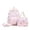 Pink, variant on High Ciber Large Capacity Three Piece Backpack for Students Double Shoulder School With Laptop Compartment And Stylish Print