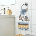 thumbnail image 3 of Yayeee 100% Cotton Hand Towels for Bathroom 16" x 28" Kitchen Towel, Winter Village, 3 of 7