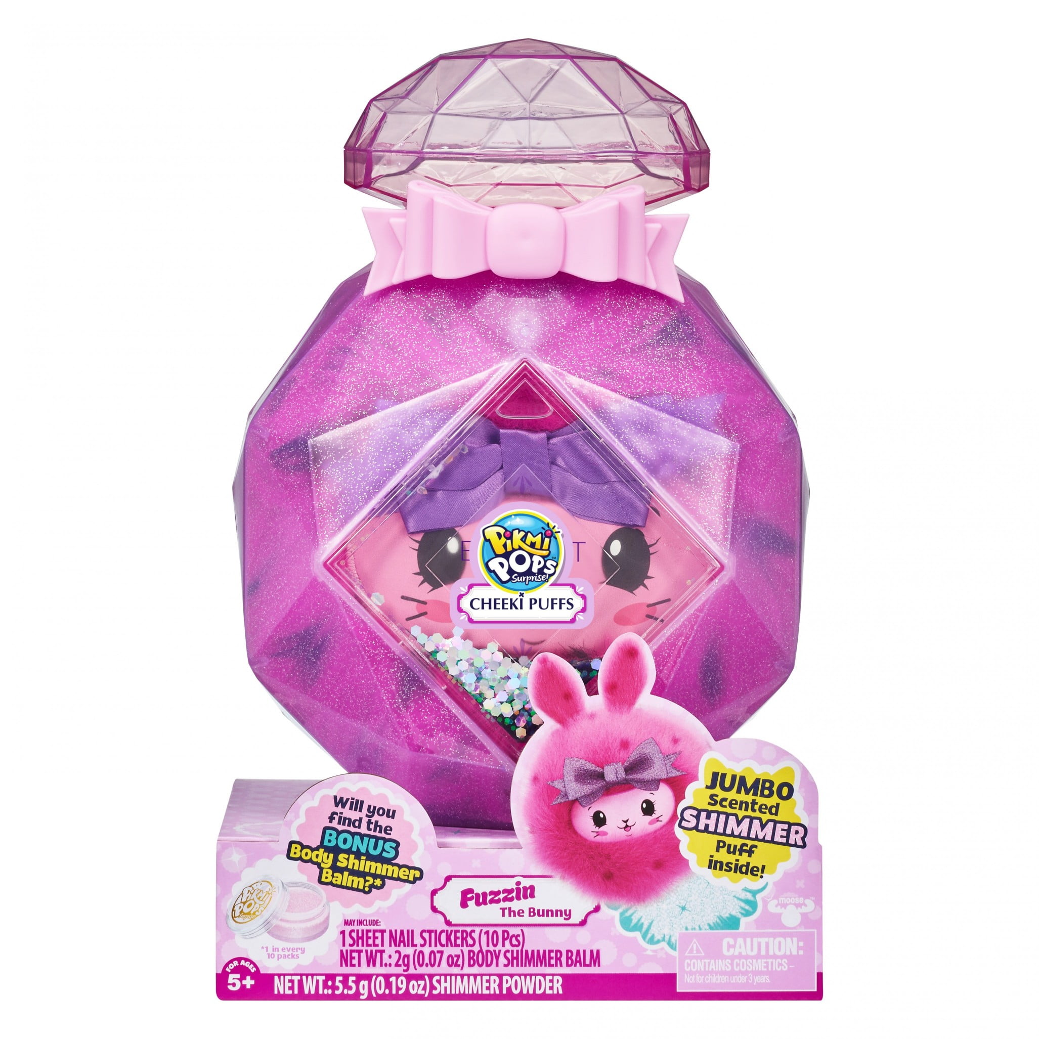 Pikmi Pops Cheeki Puffs Fuzzin The Bunny Large 7 Scented Shimmer Plush Toy Walmart Com Walmart Com
