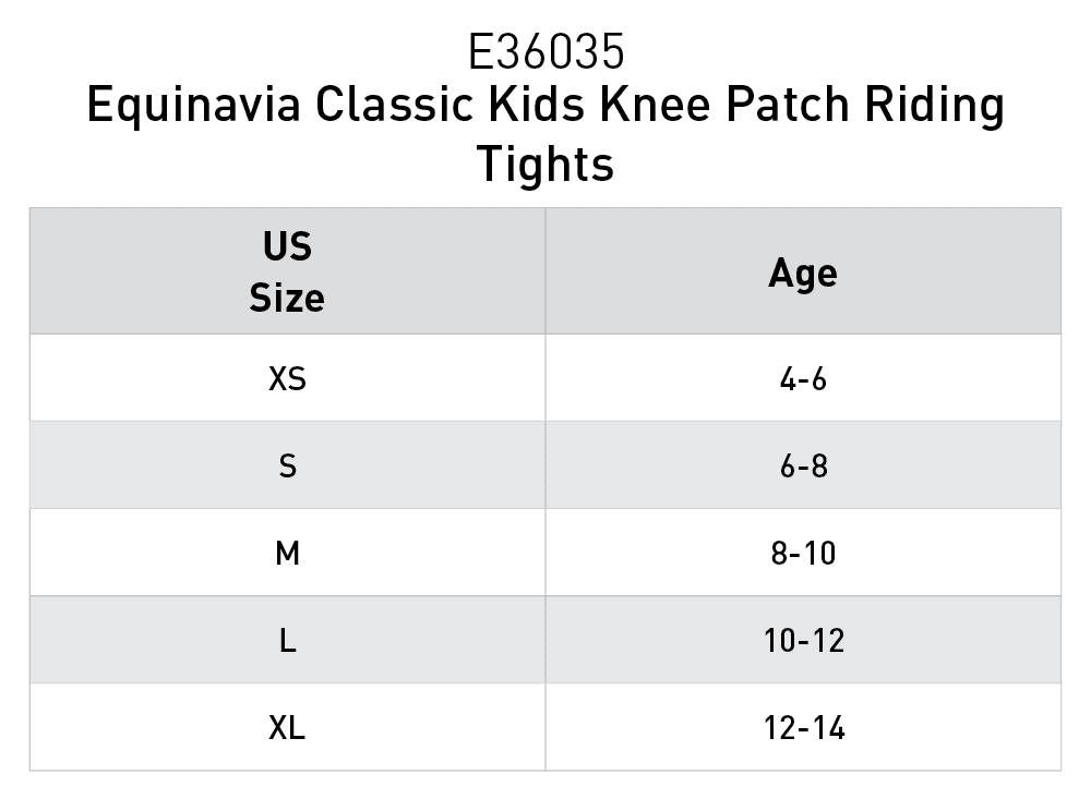 Equinavia Classic Kids Silicone Knee Patch Horse Riding Pants | Equestrian Breeches Unisex Schooling Tights for Girls, Boys