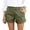 Green,#045, variant on Cotton for Women Summer Bermuda Shorts with Pockets Dressy Casual Button Down Wide Leg Beach Short,S