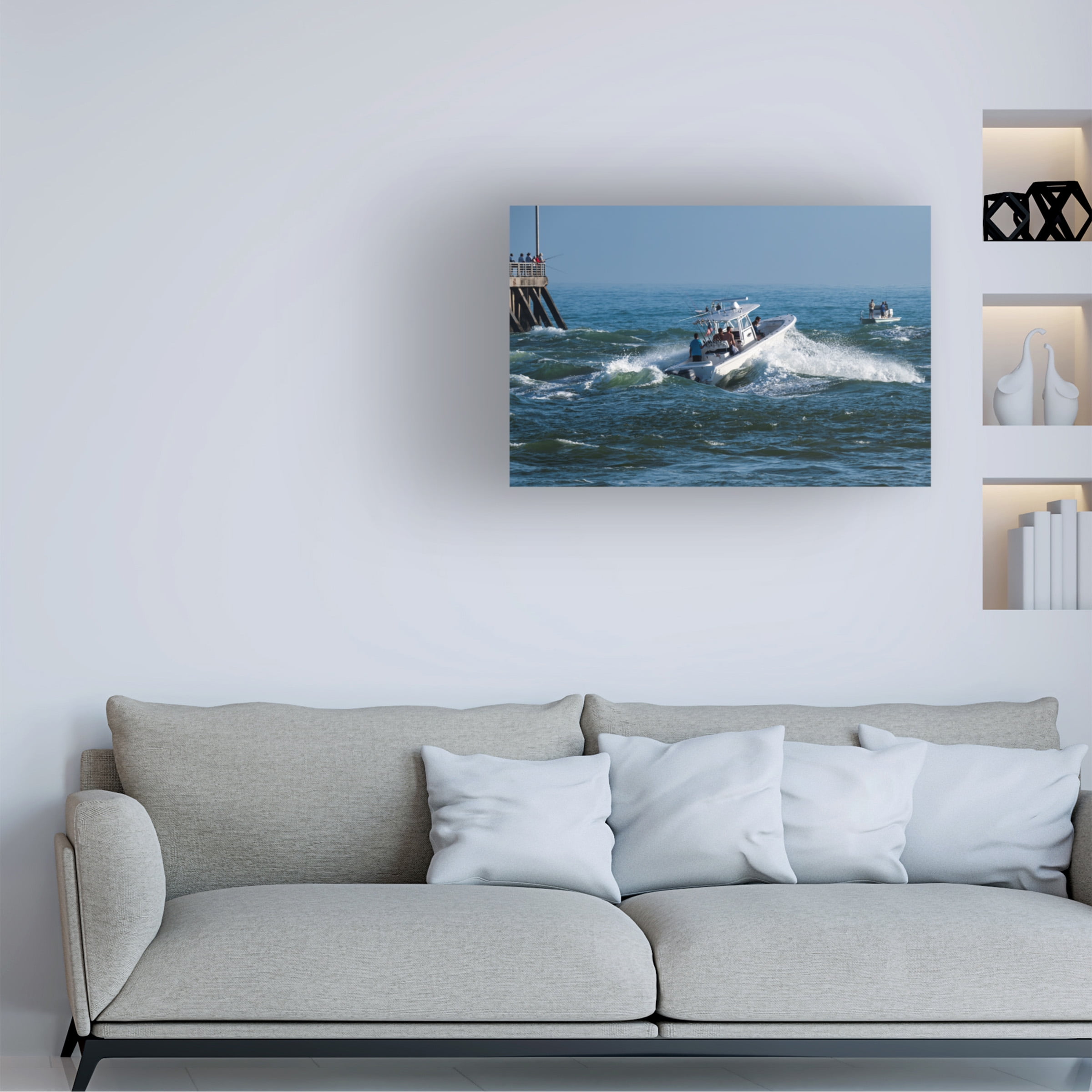 Robert Michaud 'Sport Fishing' Canvas Art