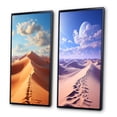 thumbnail image 3 of Designart "Egypt Sahara Dreams horizon II" Egypt Framed Wall Art Set Of 2 - Multi-Color Landscapes Framed Wall Art Set Of 2, 3 of 7