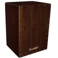 thumbnail image 2 of Sawtooth Harmony Series Hand-Stained Spirit Design Satin Black Large Size Cajon with Carry Bag, 2 of 10
