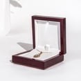 thumbnail image 5 of Luxury Wood Necklace Box, Velvet Interior Jewelry Gift Box Case With Presentation Led Light, Fancy Bracelet Chain Pendant Boxes, 5 of 5