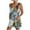 Blue, variant on IROINNID Jumpsuits for Women Casual Shorts Printed Overalls Ruffled Rompers Sleeveless Printed Jumpers