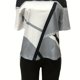 thumbnail image 1 of Conjunto informal de 2 piezas de patchwork, camiseta de manga corta con cuello redondo y pantalones cortos de entrenamiento con bolsillos, ropa de mujer, 1 of 2