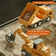 thumbnail image 4 of 6-In-1 Magnetic Transforming Robot Car Toys – Engineering Construction Trucks To Robots Set For Boys, Stem Building Pullback Vehicles Gift, 4 of 8