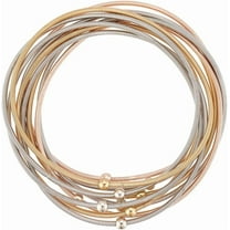 10pcs 3 Colors Guitar String Bracelet Stainless Steel Multi Strand Stackable Stretch Bracelets Adjustable Layered Bangles Boho Bracelets for Music Lovers Jewelry Gifts